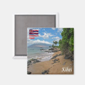 ZHI005 KIHEI, HAWAII, Panorama, Ozeanien, Kühlschr Magnet (Vorderseite/Rückseite)