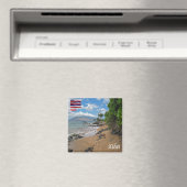 ZHI005 KIHEI, HAWAII, Panorama, Ozeanien, Kühlschr Magnet (In Situ (Geschirrspüler))