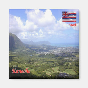 zHI007 KANEOHE, HAWAII, Panorama, Ozeanien, Kühlsc Magnet