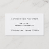 Zhigaki Muster-Visitenkarte - Grau Visitenkarte (Rückseite)