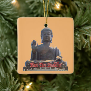 zHK020 TIAN TAN BUDDHA, Hong Kong, Souvenir, Keramikornament