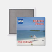 zHN005 ROATAN, Bay Islands, Honduras, Kühlschrank Magnet (Vorderseite/Rückseite)