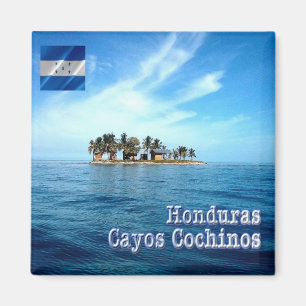 zHN007 CAYOS COCHINOS, Honduras, Amerika, Kühlschr Magnet