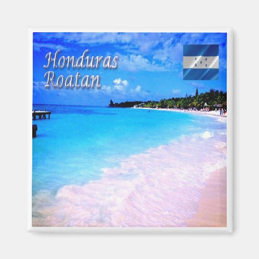 zHN008 ROATAN Bay Islands, Honduras, Kühlschrank Magnet (Vorne)