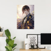 Zhongli Genshin Poster (Heimbüro)