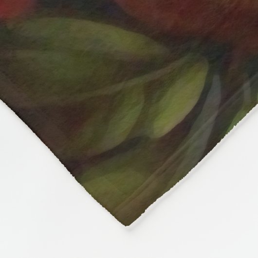 Zhostovo Vintages russisches Blumenmuster Fleecedecke (Ecke)