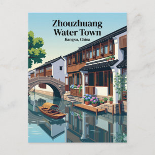 Zhouzhuang Wasserstadt China Postkarte