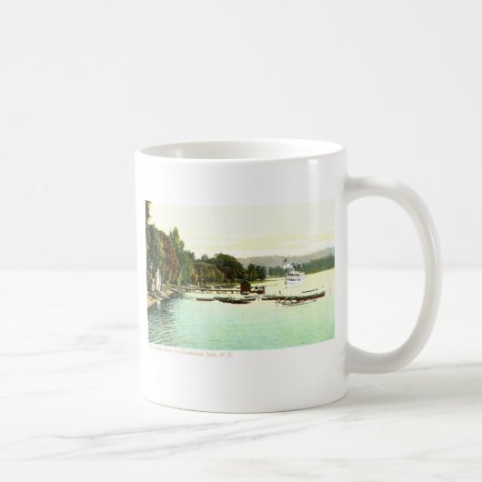 ZHR0031 1905 Vintager Bemus Punkt, Chautaqua See, Kaffeetasse (Rechts)