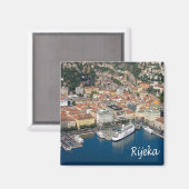 zHR005 RIJEKA Kroatien, Kühlschrank Magnet (Vorderseite/Rückseite)