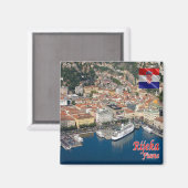 zHR006 RIJEKA, Kroatien, Kühlschrank Magnet (Vorderseite/Rückseite)
