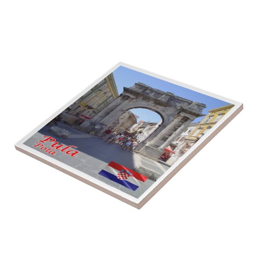 zHR008 PULA, Kroatien, Fliese (Seite)