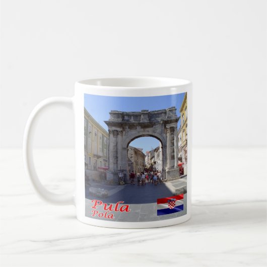 zHR008 PULA, Kroatien, Kaffeetasse (Links)
