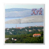 zHR011 OTOK, KRK, Kroatien Fliese (Vorderseite)