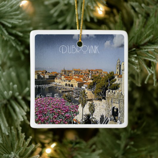 zHR019 DUBROVNIK, Kroatien, Keramikornament (Baum)