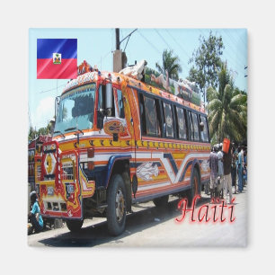 zHT005 HAITI, Stich Öffentlicher Verkehr,Kühlschra Magnet