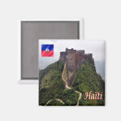 zHT007 HAITI, Citadelle Laferrière, Kühlschrank Magnet (Vorderseite/Rückseite)