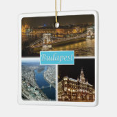 zHU003 BUDAPEST Ungarn, Keramikornament (Links)