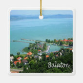 zHU009 BALATON, Ungarn, Europa, Keramikornament (Rückseite)