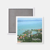 zHU009 BALATON, Ungarn, Europa, Kühlschrank Magnet (Vorderseite/Rückseite)