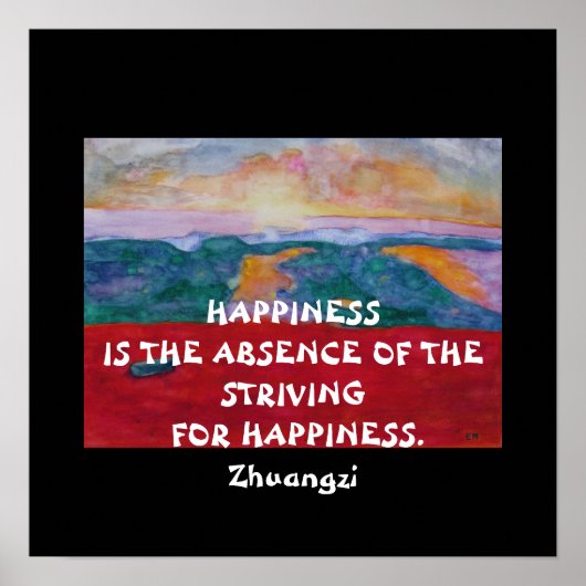 Zhuangzi Zitat - Poster (Vorne)