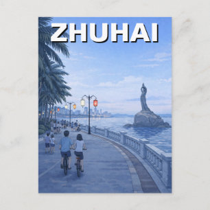 Zhuhai China Reise Postkarte