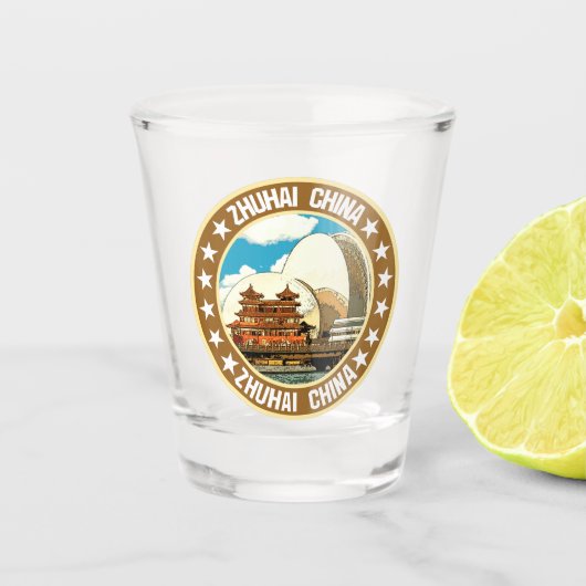 Zhuhai Schnapsglas (Vorderseite)