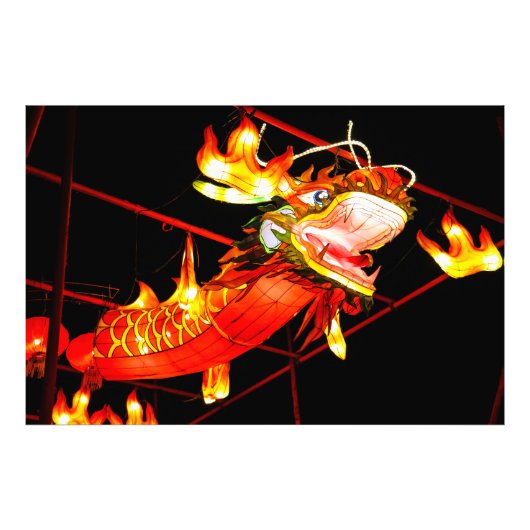 Zhulong-Feuerdrache Fotodruck (Vorne)