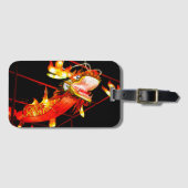 Zhulong Feuerdrache  Gepäckanhänger (Vorderseite (Horizontal))