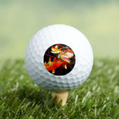 Zhulong Feuerdrache  Golfball (Insitu T-Shirt)