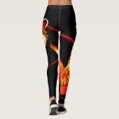Zhulong-Feuerdrache Leggings (Rückseite)