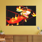 Zhulong Feuerdrache  Leinwanddruck (Insitu (Wohnzimmer))