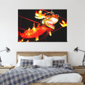 Zhulong Feuerdrache  Leinwanddruck (Insitu (Schlafzimmer))
