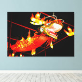 Zhulong Feuerdrache  Leinwanddruck (Insitu (Holzboden))