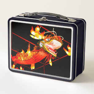 Zhulong Feuerdrache Metall Brotdose