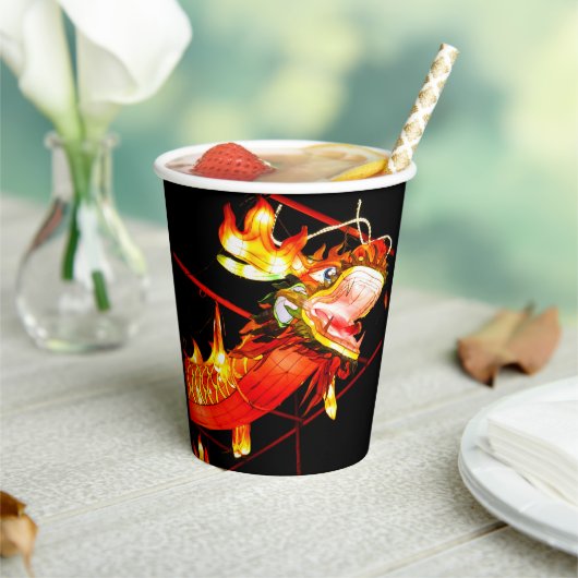 Zhulong-Feuerdrache Pappbecher (In Situ)