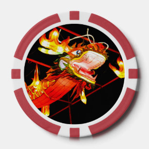 Zhulong-Feuerdrache Pokerchips
