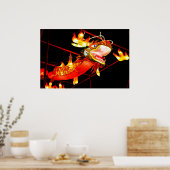 Zhulong-Feuerdrache Poster (Küche)