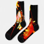 Zhulong-Feuerdrachensocken Socken (Linkes Detail)