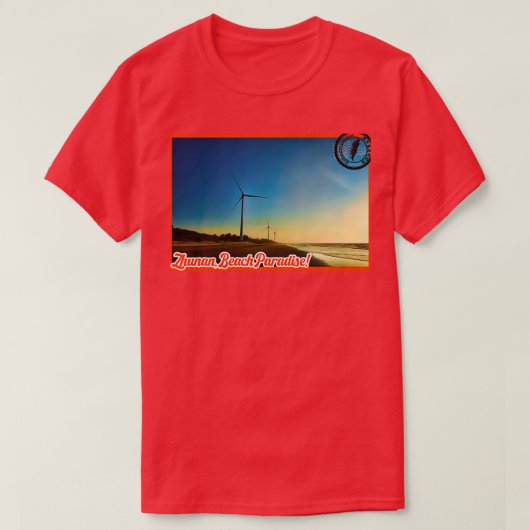 Zhunan Beach Paradise Ghost Island Postkarten T-Shirt (Design vorne)