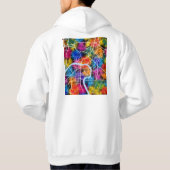 Zhuzhou China City Map Hoodie (Rückseite)