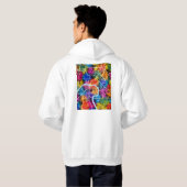 Zhuzhou China City Map Hoodie (Schwarz voll)