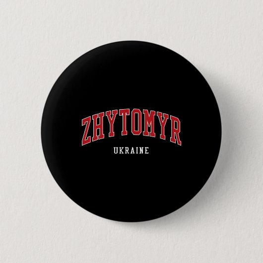 Zhytomyr Ukraine College University Style  Button (Vorderseite)