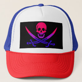 ZI-Piratenflagge-Flag-Trucker-Hut Truckerkappe