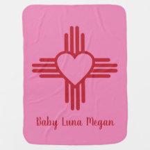 Zia Heart Baby Girl Pink & Red Baby Custom Geschen