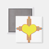 Zia Heart Magnet (Vorderseite/Rückseite)