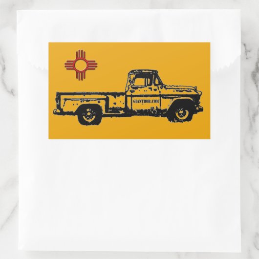 Zia Rising Oblong Sticker (Tasche)