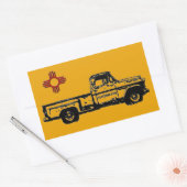 Zia Rising Oblong Sticker (Umschlag)