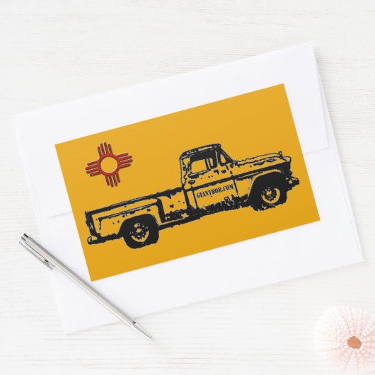 Zia Rising Oblong Sticker (Umschlag)