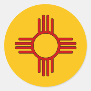 Zia Runder Aufkleber