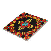 Zia Sonne - Zia Pueblo - New Mexico Fliese (Seite)